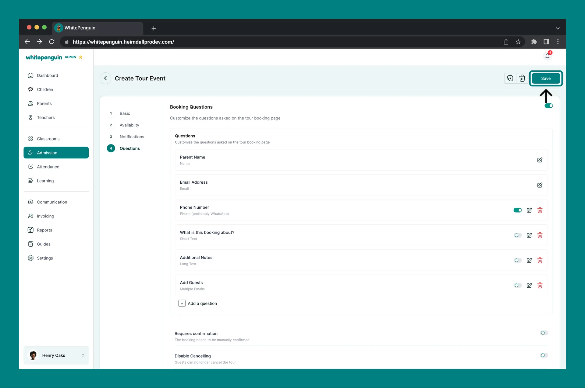 Manage Tours & Forms — How to Create a Tour