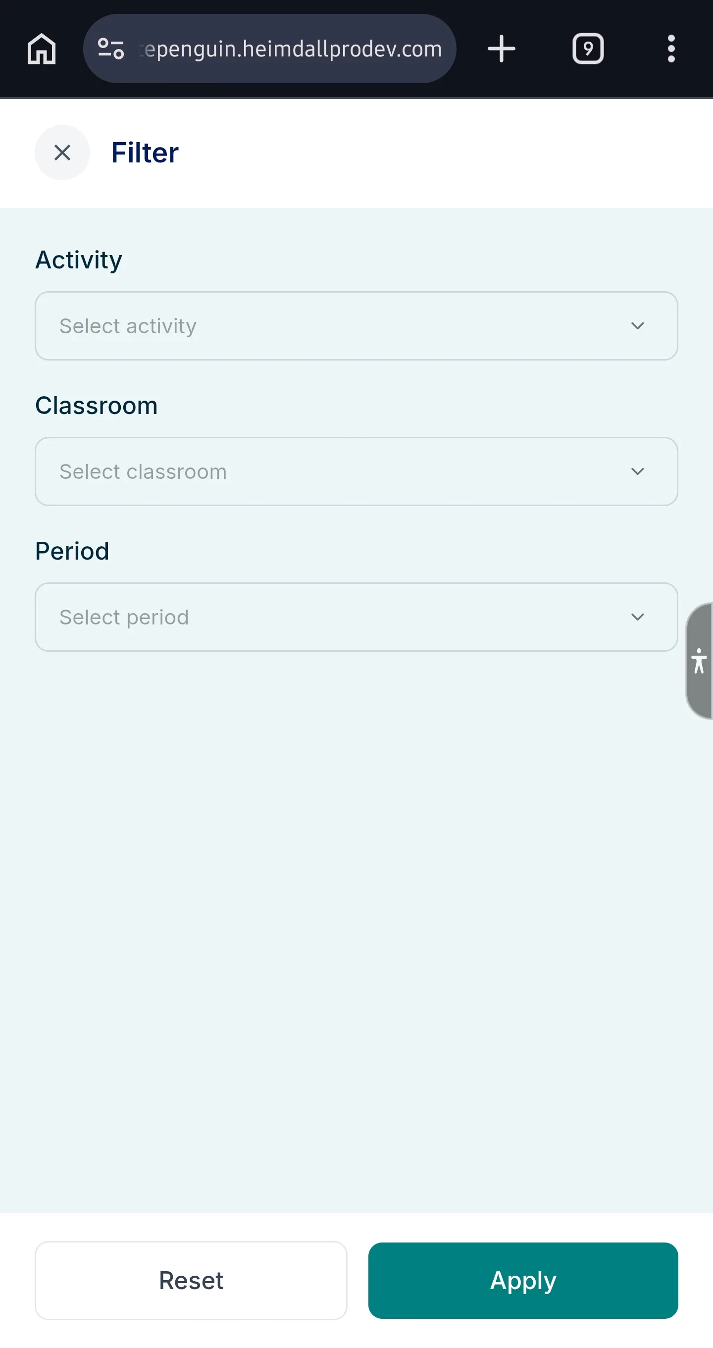 Activities Dashboard — Admin Dashboard Features