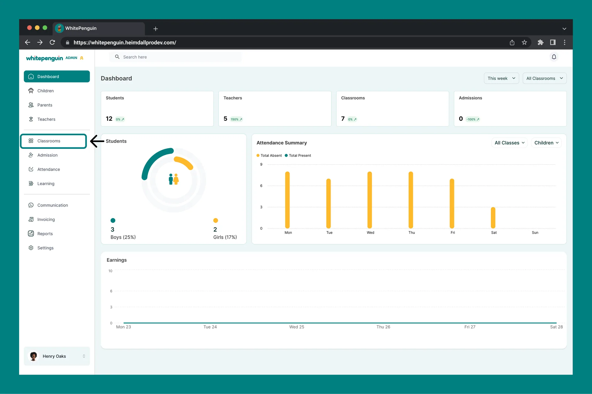 Add & Manage Classrooms — How to Access