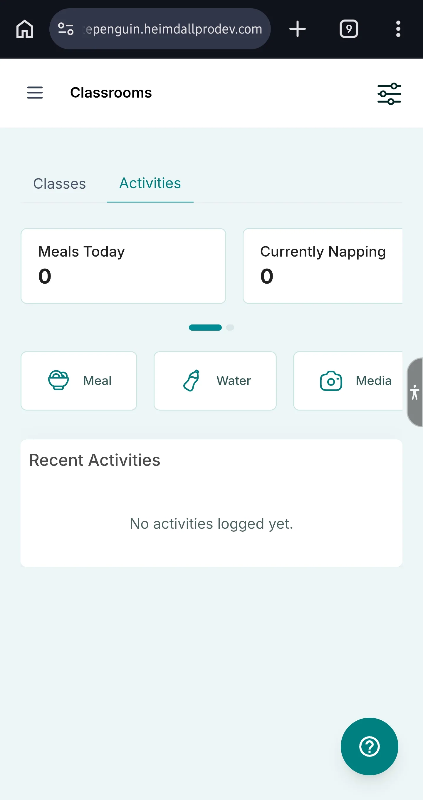 Log Meals — How to access