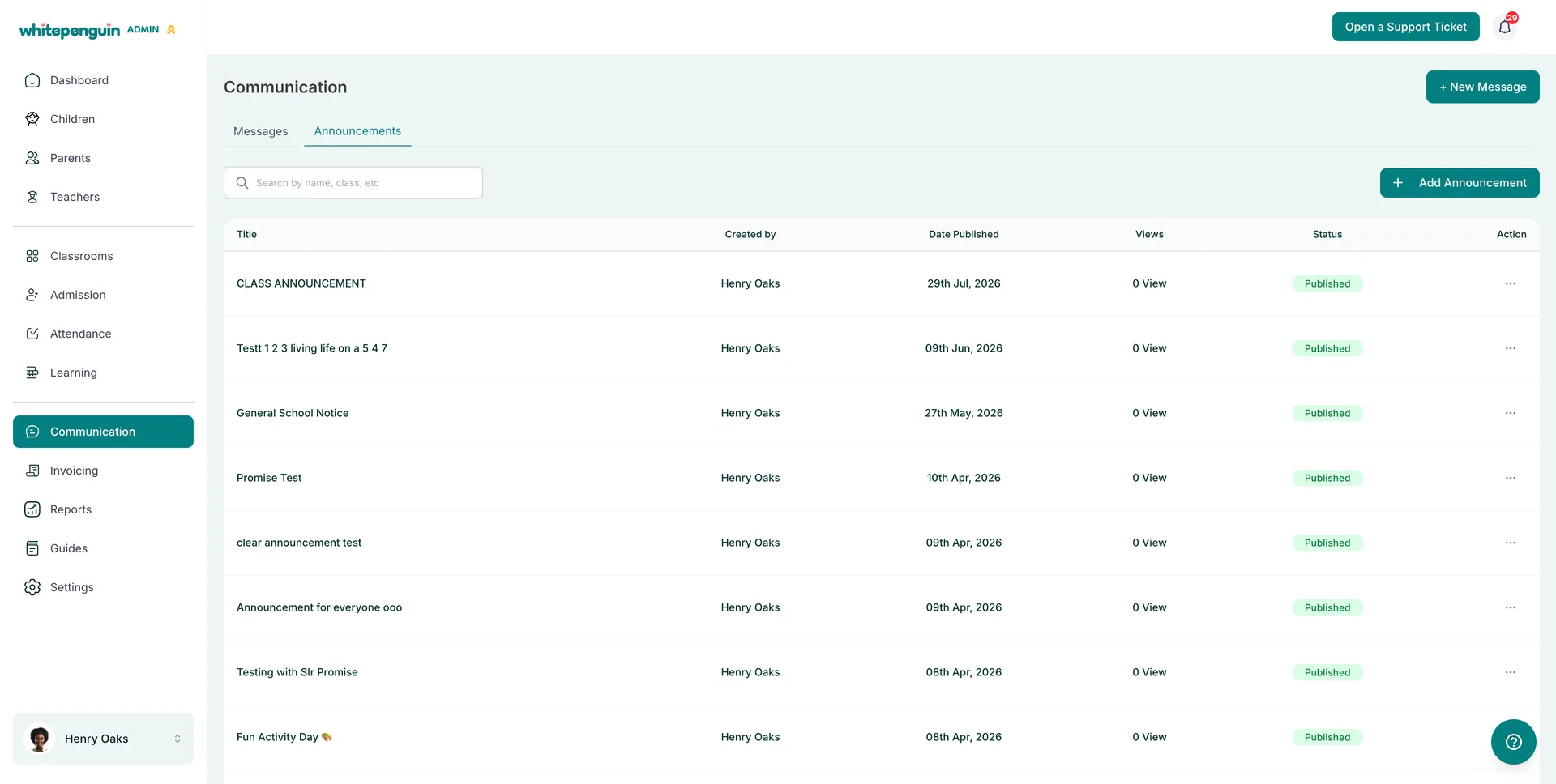 Create Announcements โ Overview