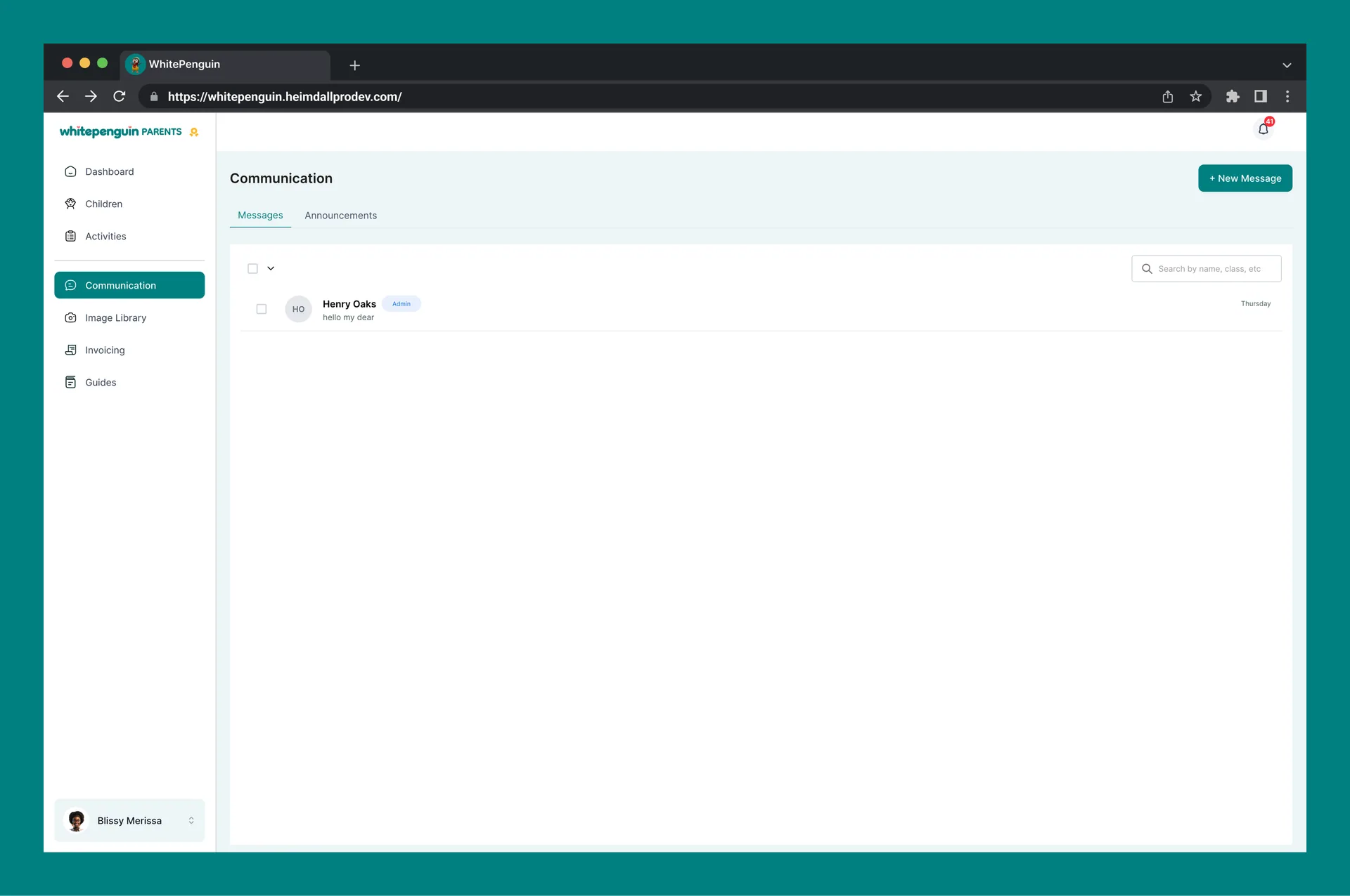 Messaging & Announcements — How to Access