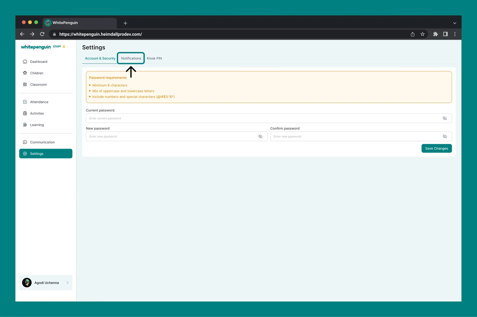 Customize Notifications — How to Access