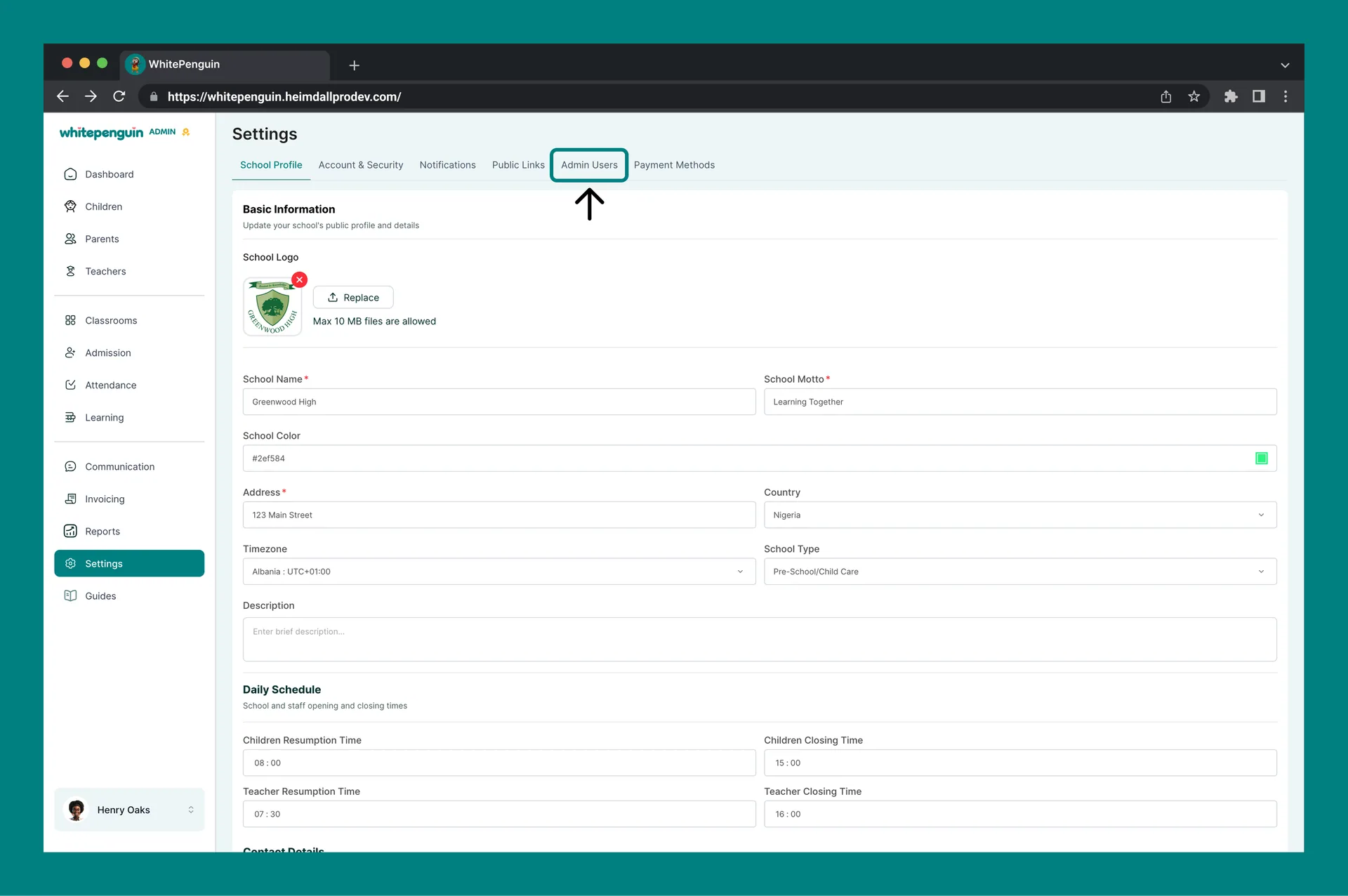 Manage Admin Users — How to Access