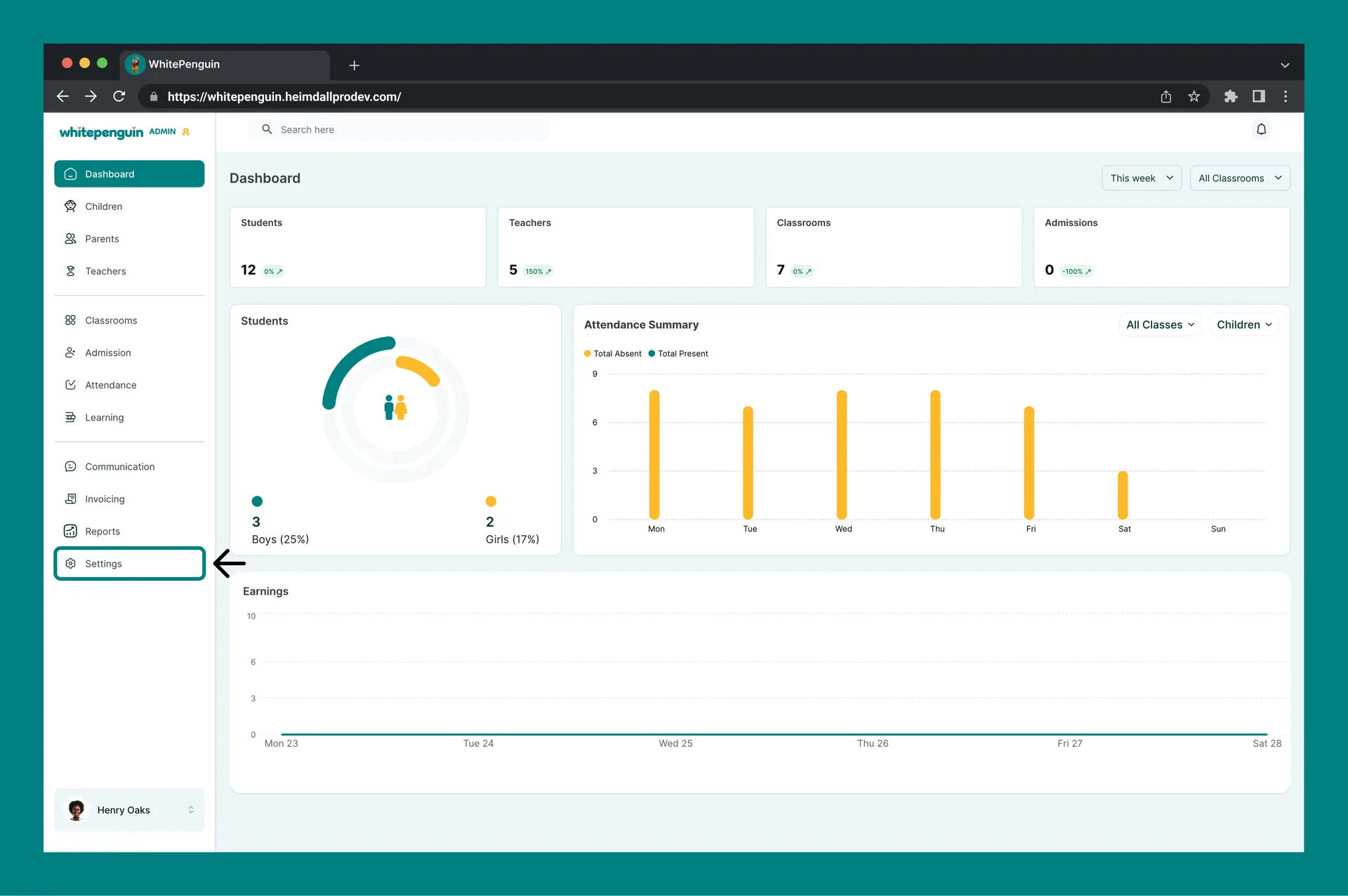 Manage School Profile — How to Access